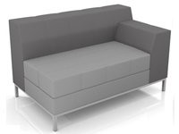 Модульный диван для офиса toform M9 style connection Конфигурация M9-2DR (экокожа Oregon)